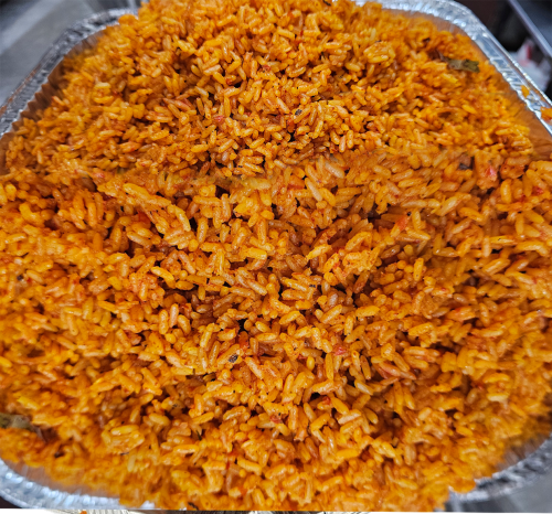 Jollof Rice - 1/2 cooler Jollof rice